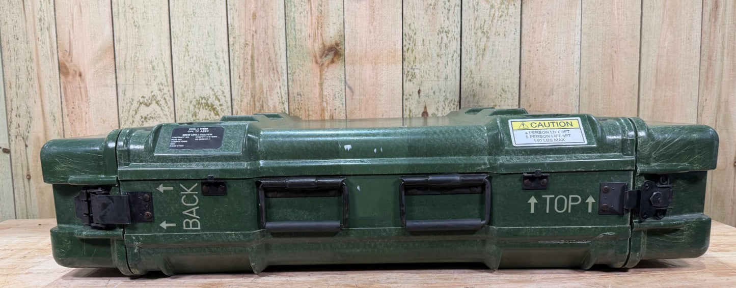 ECS Server 3U Rack Rackmount 19" X 24" Frame Waterproof Green Storage Case