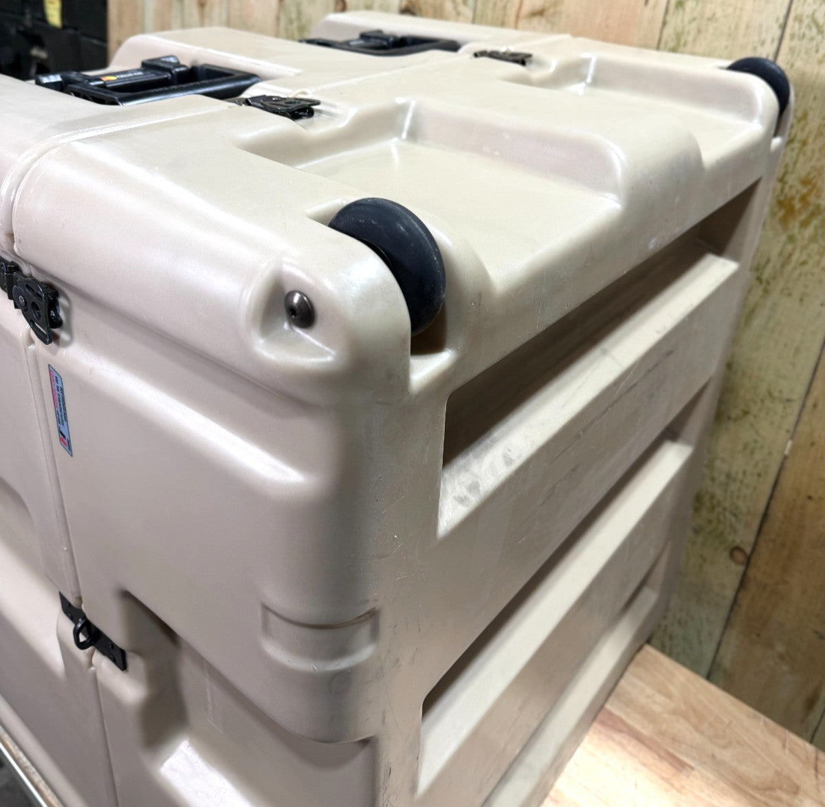 Pelican Hardigg Case 28.5x26.5x24.5" Tan Military Waterproof Footlocker