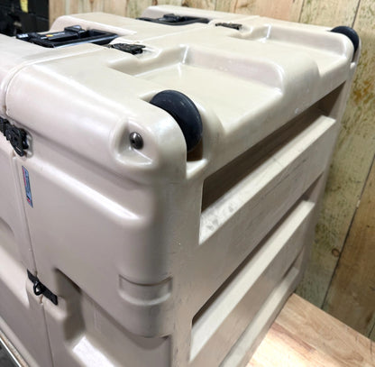 Pelican Hardigg Case 28.5x26.5x24.5" Tan Military Waterproof Footlocker