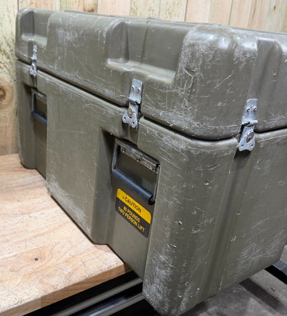ECS Case 31x27.5x18"  Green Military Waterproof Storage Footlocker