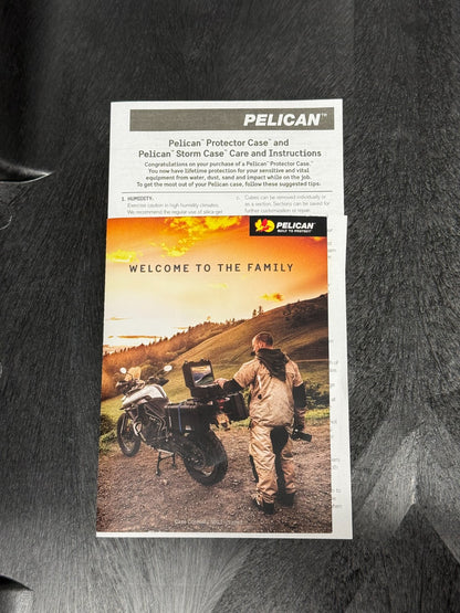Pelican 1660 Protector Case Rolling Waterproof Black Brand New NIB