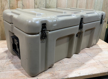 Pelican Hardigg Case 32.5x17x14" Tan Military Waterproof Footlocker 472-FTLK-1