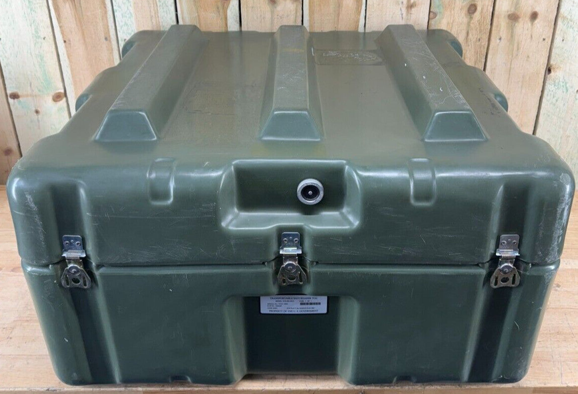Pelican Hardigg Case 29"x27"x17" Green Waterproof Storage Footlocker