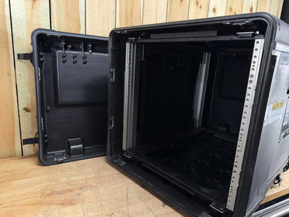 ECS Server 10U Rack Rackmount 19" X 24" Frame Waterproof Black Storage Case