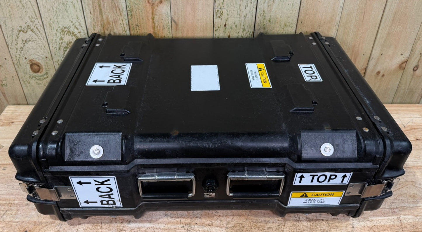 ECS Server 4U Rack Rackmount 19" X 24" Frame Waterproof Black Storage Case