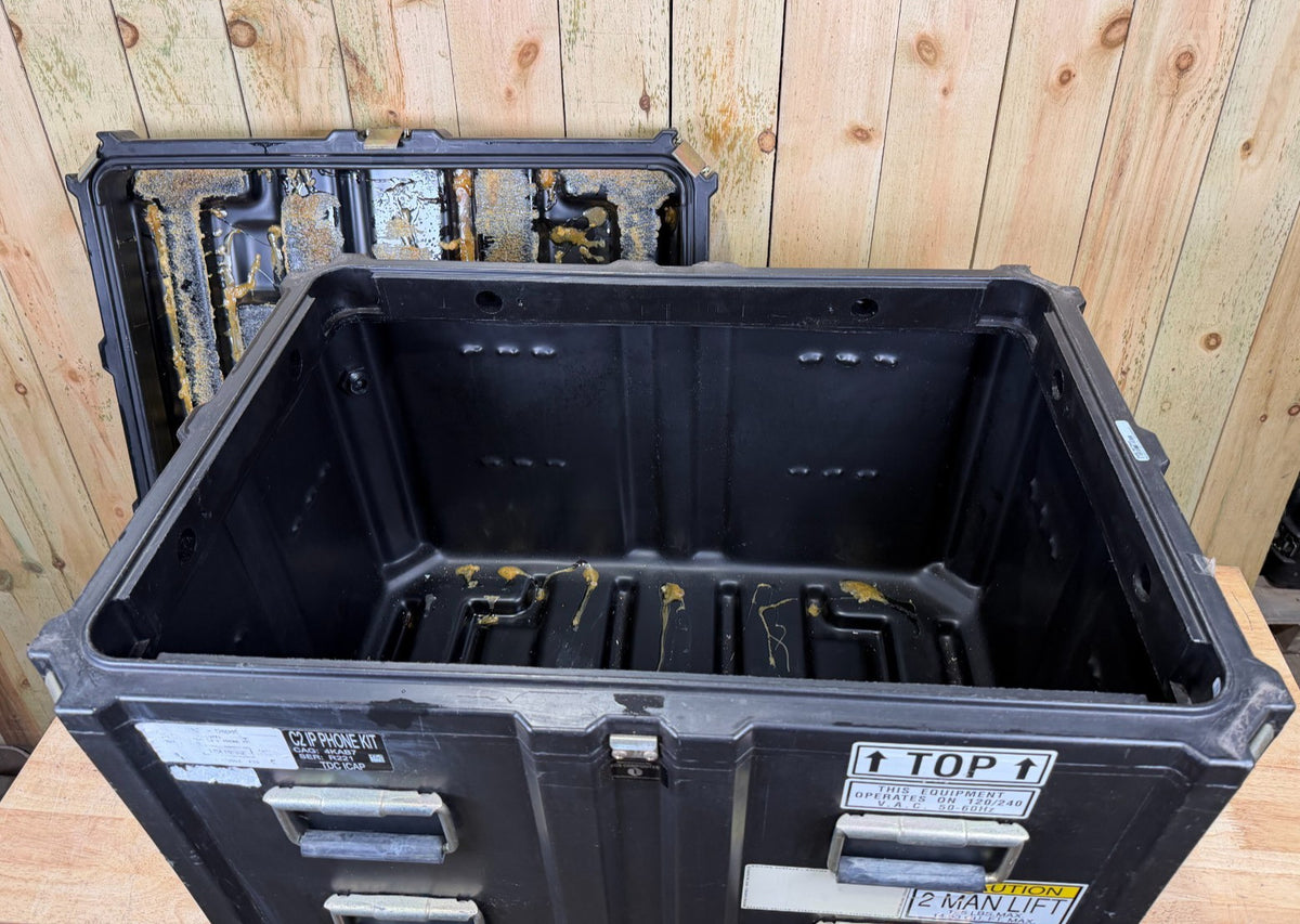 ECS Waterproof Case 34x23.5x24.5" IN Military Surplus Transit Black Grade AB