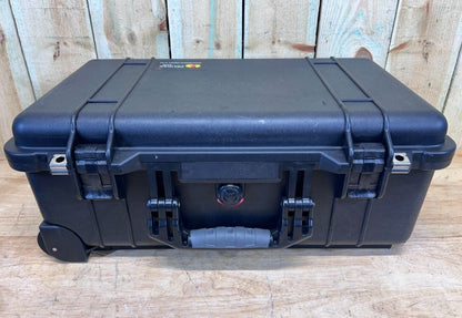 Pelican 1510 Waterproof Rolling Carry On Case Black Good Condition AB Free Ship