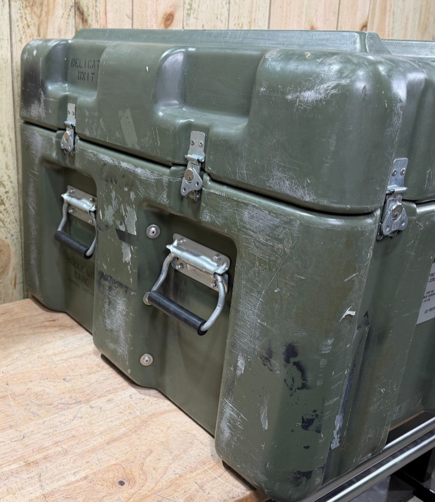 Pelican Hardigg Case 31x27x20" Green Waterproof Storage Footlocker
