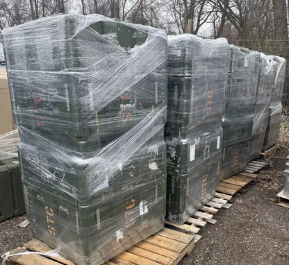 Pelican Hardigg 35x35x35" Storage Case Pallet Lift Waterproof Surplus Case A/B