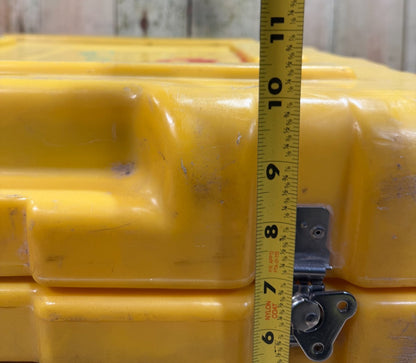 Pelican Hardigg Case 24x23x10.5" Yellow Waterproof Storage Footlocker