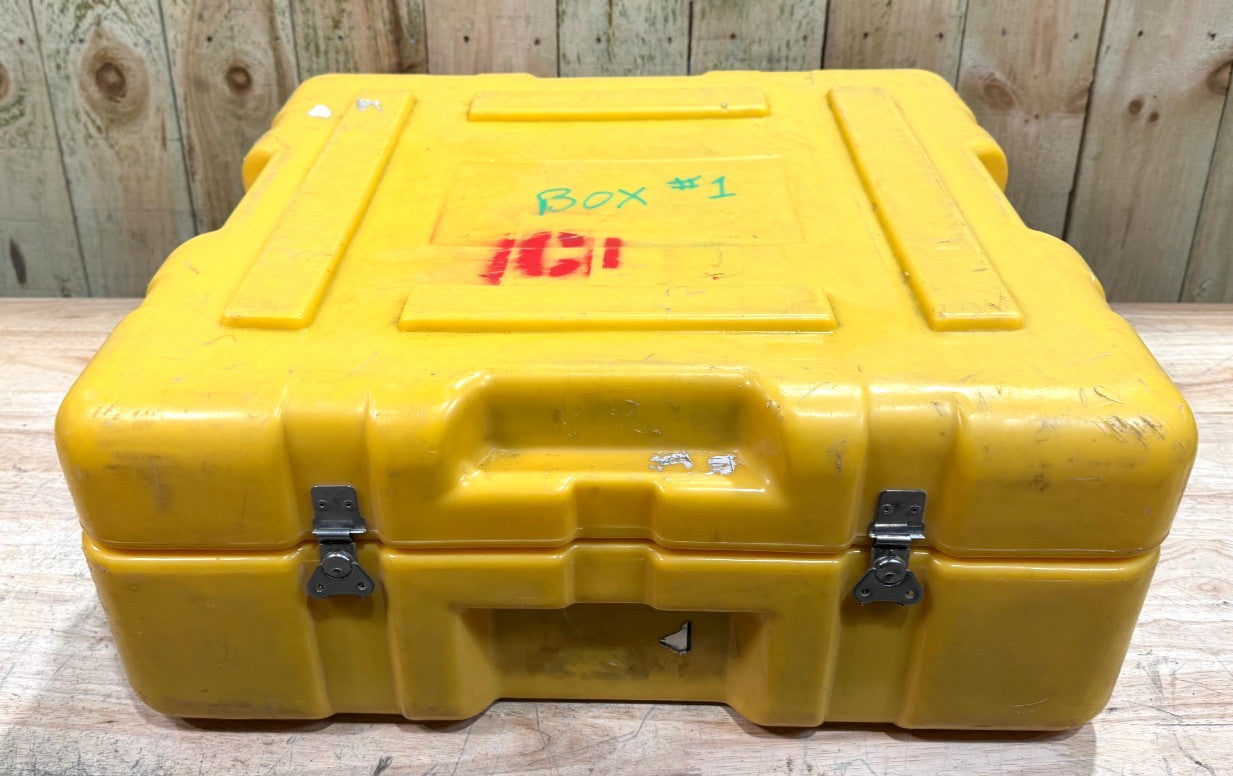 Pelican Hardigg Case 24x23x10.5" Yellow Waterproof Storage Footlocker