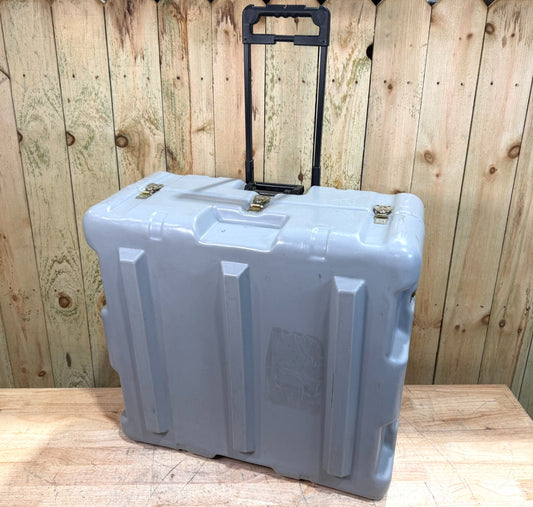 Pelican Hardigg Rolling Case 27x26x15" Military Waterproof Footlocker W/ Handle