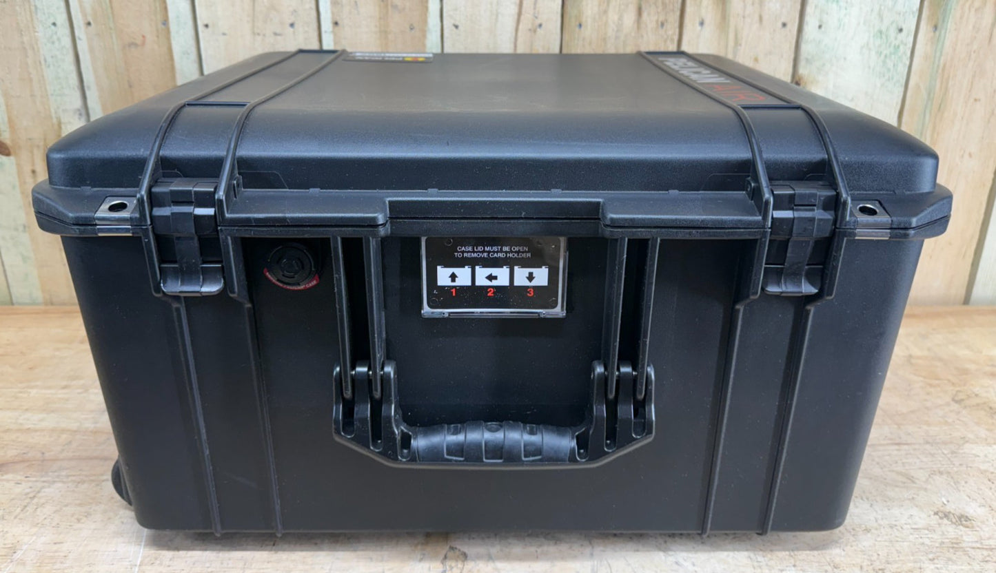 Pelican Air 1607 Hard Case Protector Rolling Black Good Condition AB Free Ship