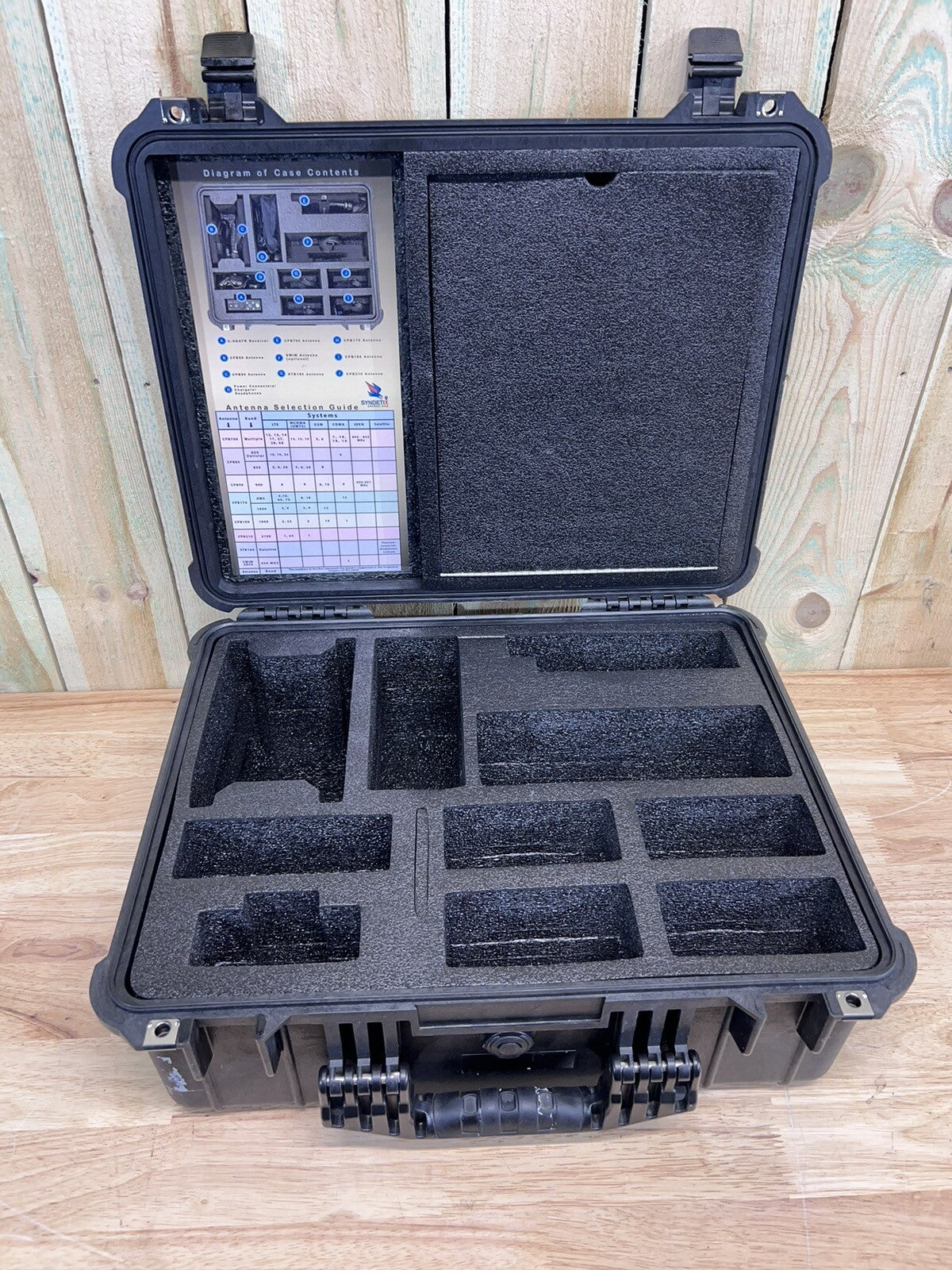 Pelican 1550 Watertight Protector Case Black Good Condition A/B Free Ship