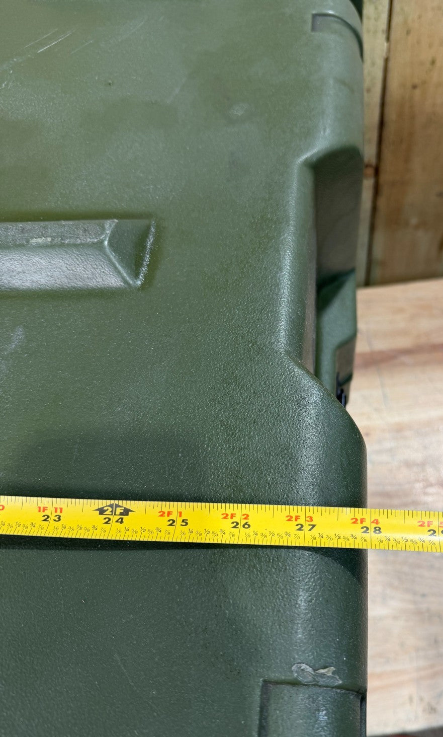 Pelican Hardigg Rolling Case 32x28x20.5" Green Military Waterproof Footlocker