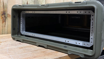 Military Surplus Server Rack 3U Case Waterproof OD Green Pelican ECS Storage