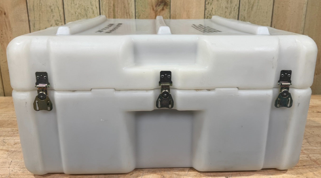 Pelican Hardigg Case 25.5x24x13.5" White Waterproof Storage Footlocker