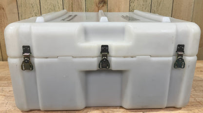 Pelican Hardigg Case 25.5x24x13.5" White Waterproof Storage Footlocker
