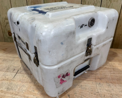 Pelican Hardigg 16.5x16.5x13.5" Footlocker White Case Military Waterproof