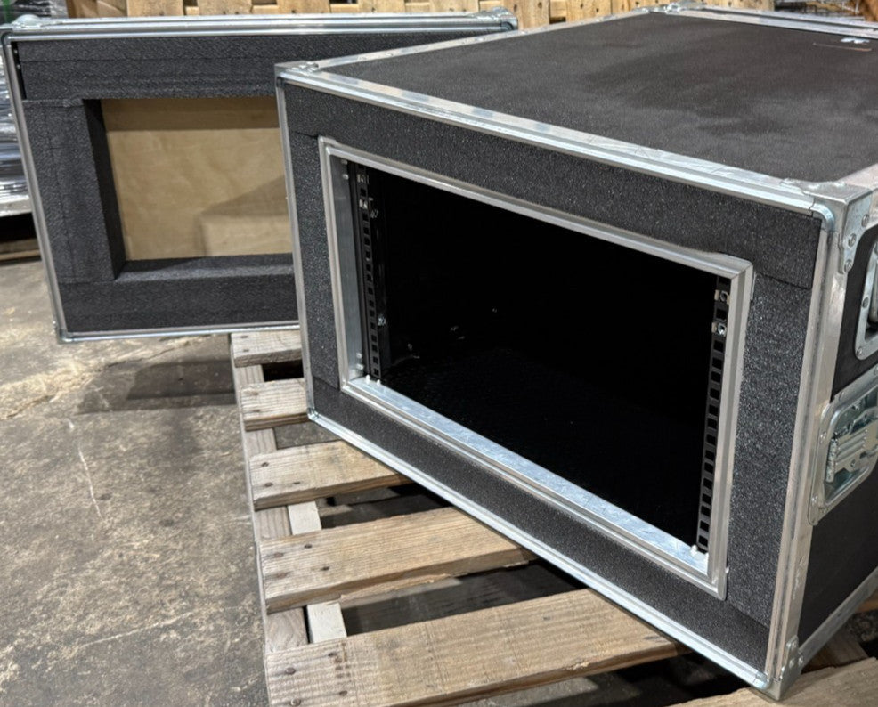 Wilson Case 6U 19x24" Server Rack Road Case With Casters Surplus Roadie Music