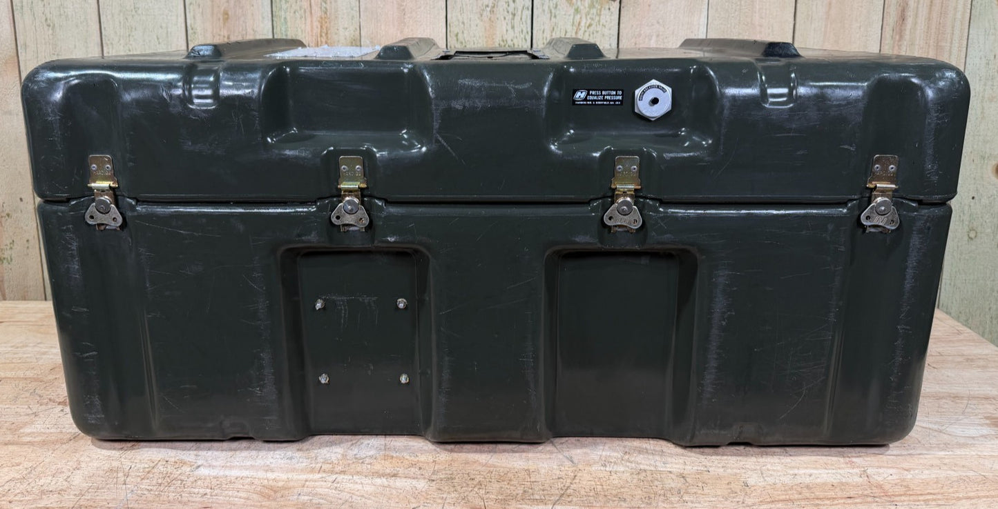 Pelican Hardigg Case 37x21x17 Green Waterproof Storage Footlocker
