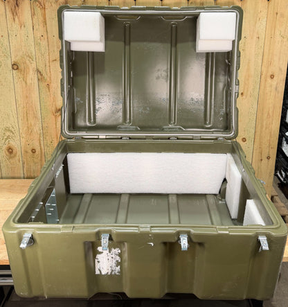 Pelican Hardigg Rolling Case 37x27x18.5" Green Waterproof Storage Footlocker