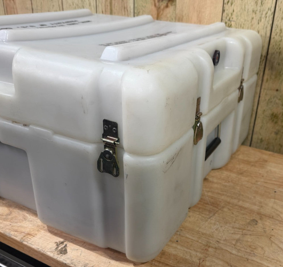 Pelican Hardigg Case 25.5x24x13.5" White Waterproof Storage Footlocker