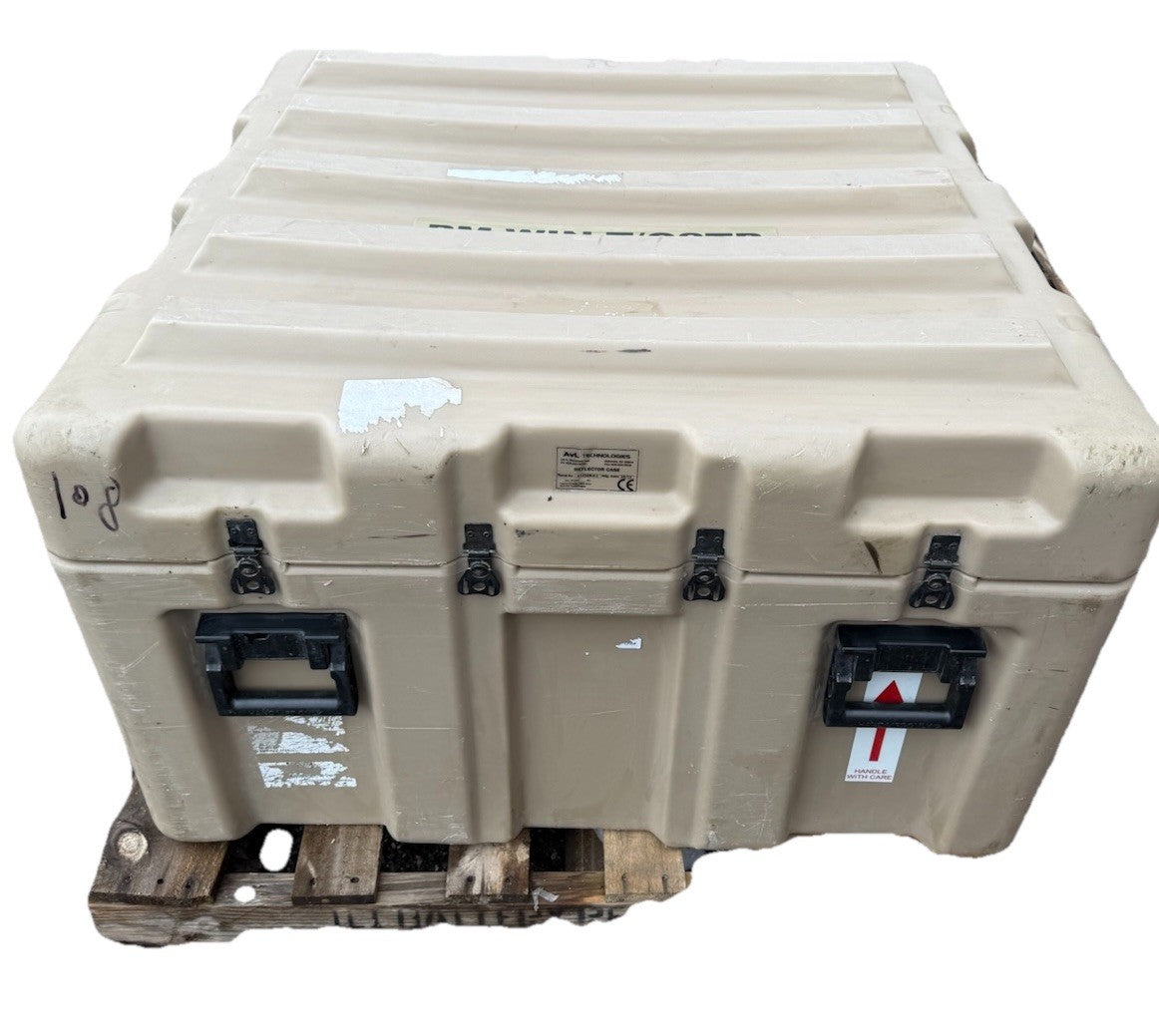 Pelican Hardigg Huge Shipping Case 39x38x24" Tan Waterproof Storage Footlocker