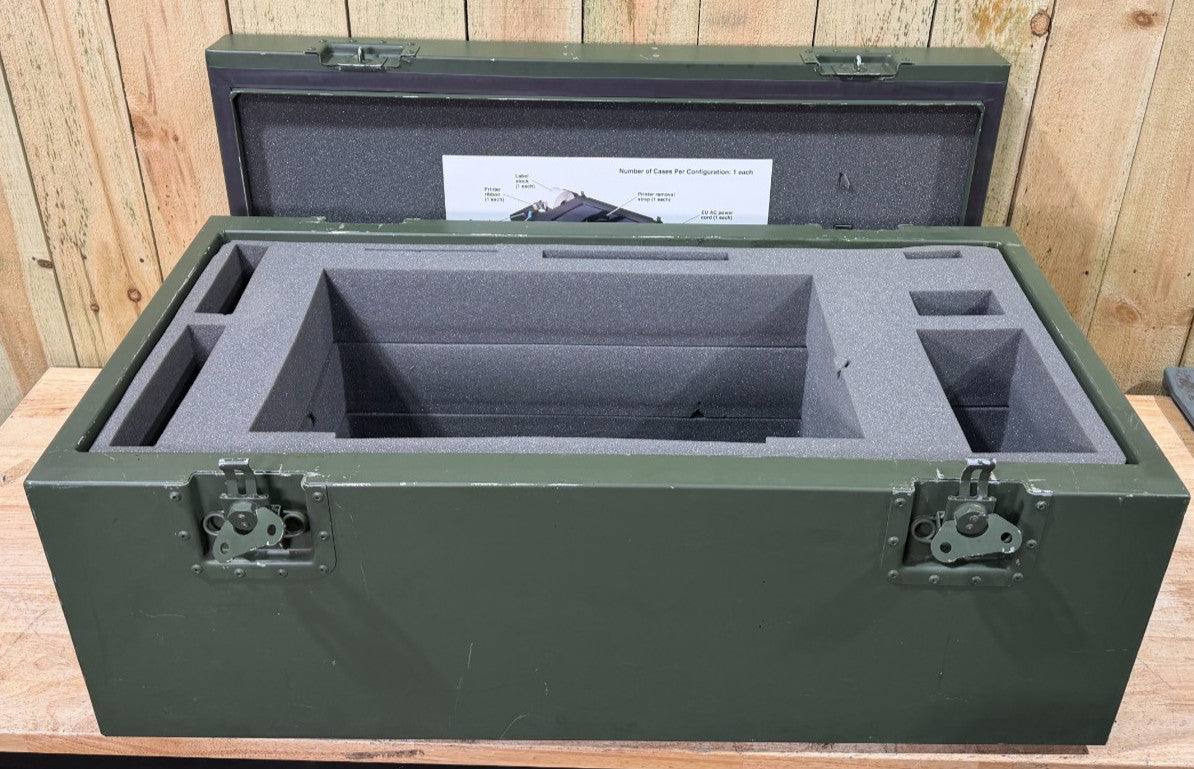Military Surplus Metal Footlocker Case 37x19x15 Green Waterproof Storage