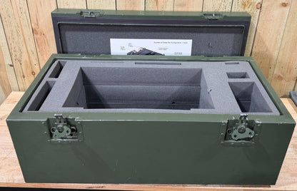Military Surplus Metal Footlocker Case 37x19x15 Green Waterproof Storage
