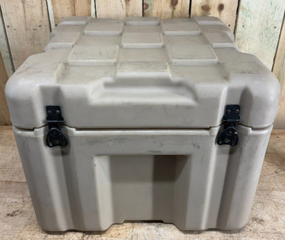 Pelican Hardigg Case 19x19x15.5" Tan Military Waterproof Footlocker W/ Foam