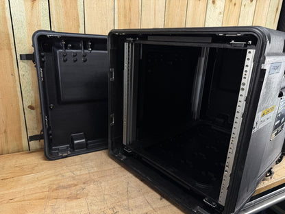 ECS Server 10U Rack Rackmount 19" X 24" Frame Waterproof Black Storage Case