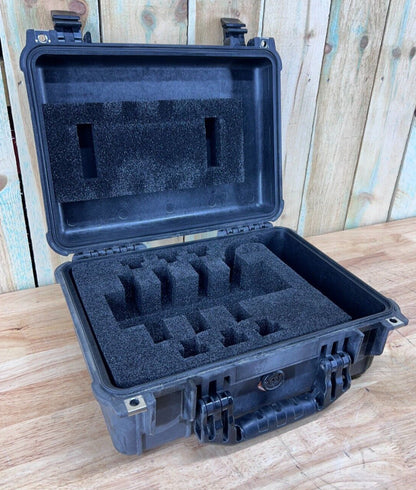Pelican 1450 Black Hard Case Protector Waterproof Used Condition BC Free Ship