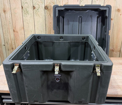 Zero Brand Military Surplus Case 25.5x24x19" Green Waterproof Storage Footlocker