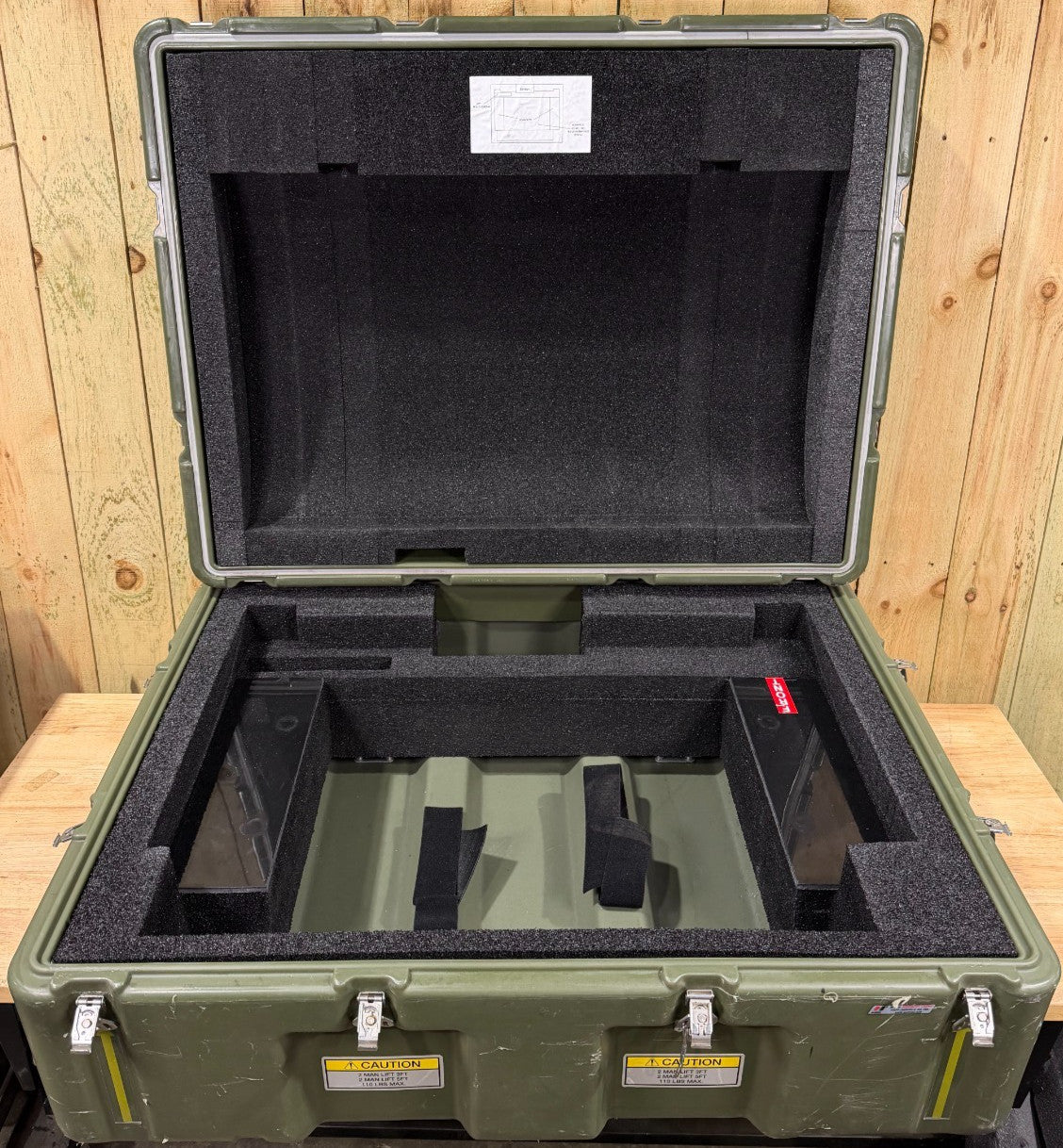 Hardigg Pelican 39x30x17 Military Surplus Green Footlocker Case
