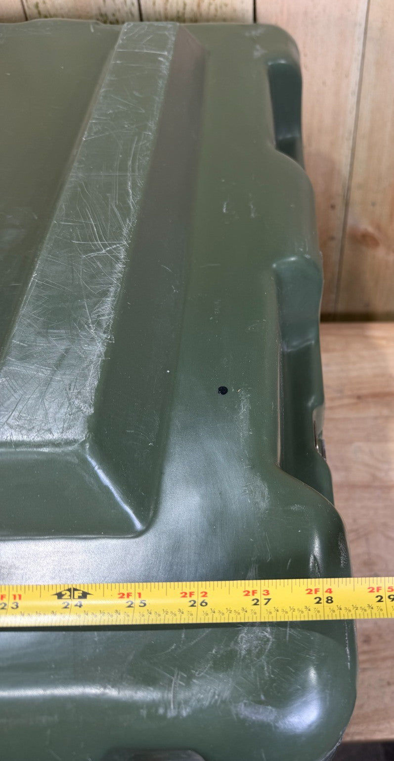 Hardigg Footlocker   28.5x27x20” Green Case  Military Waterproof
