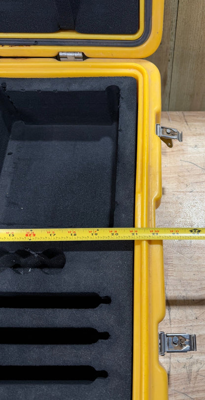Pelican Hardigg Case 24x23x10.5" Yellow Waterproof Storage Footlocker