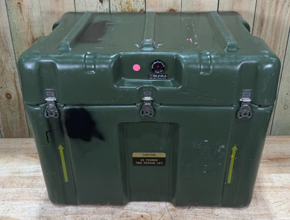 Pelican Hardigg Case 27x20x22" Green Waterproof Storage Footlocker