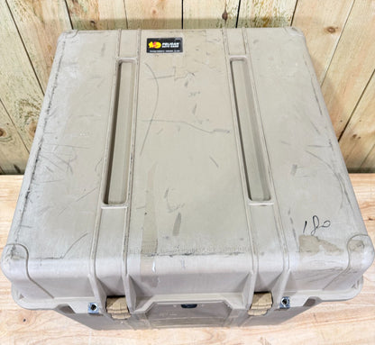 Pelican 0370 Waterproof Tan Case Large Good Condition AB Free Ship