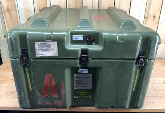 Pelican Hardigg Case 29"x27"x21" Green Waterproof Storage Footlocker