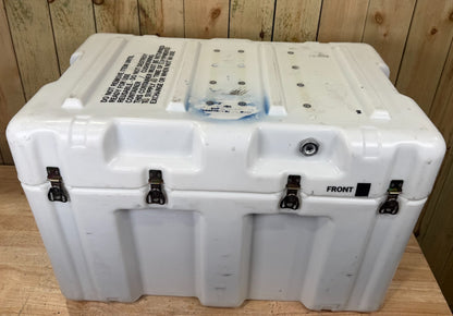 Pelican Hardigg 32.5x20.5x21.5" Footlocker White Case Military Waterproof