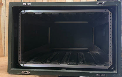 Zarges Metal Server Rack Military Surplus W/ 6U 24x19" Frame Rackmount Case