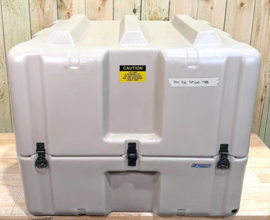 Pelican Hardigg Case 28.5x26.5x24.5" Tan Military Waterproof Footlocker
