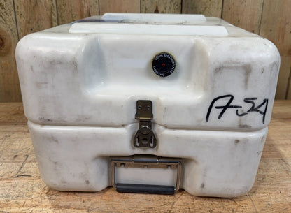 Pelican Hardigg 17.5x16x12” Footlocker White Case Military Waterproof