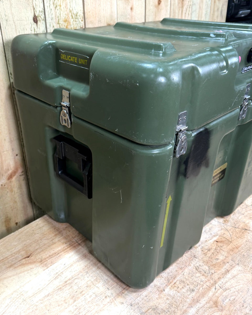Pelican Hardigg Case 27x20x22" Green Waterproof Storage Footlocker