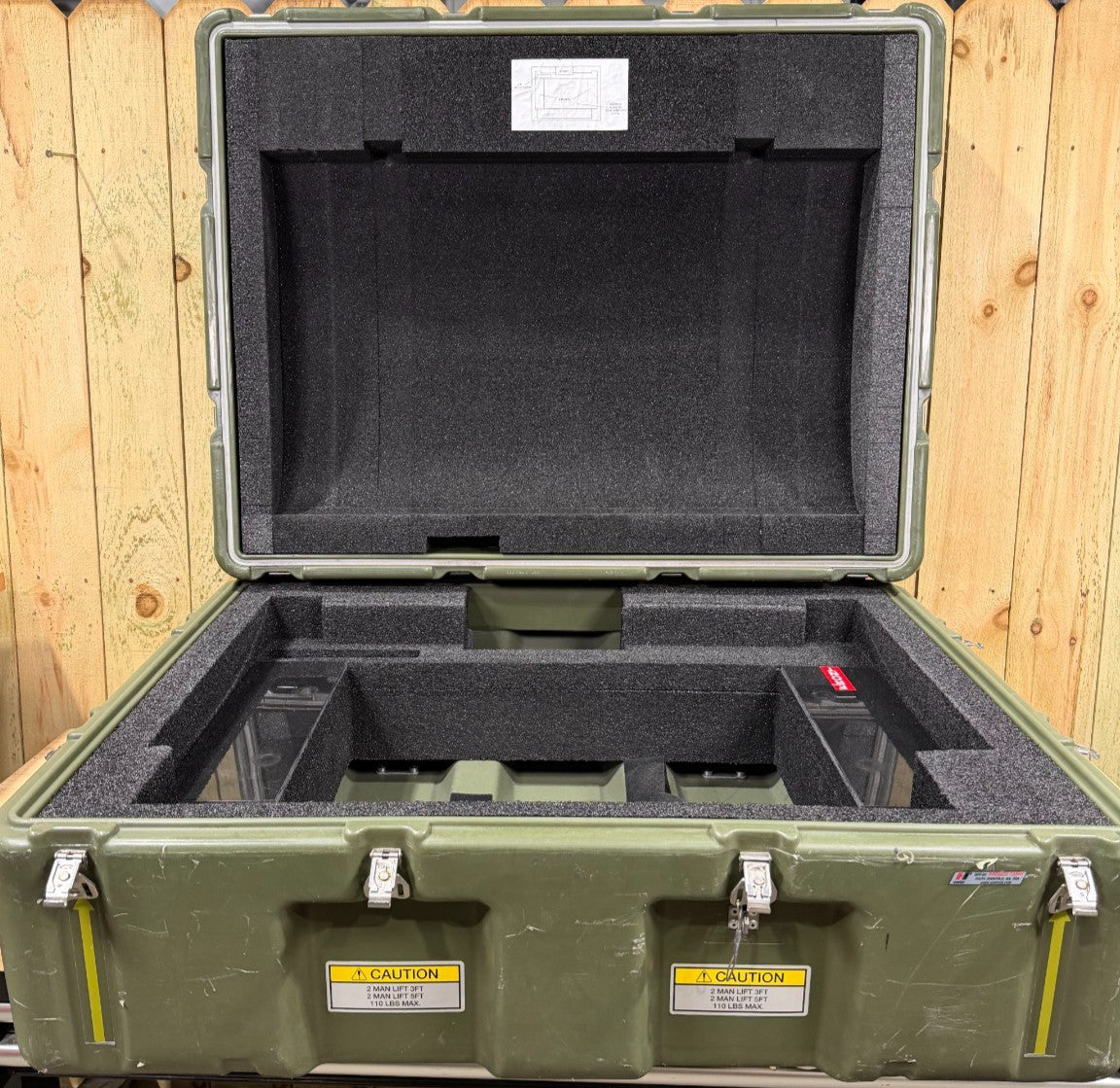 Hardigg Pelican 39x30x17 Military Surplus Green Footlocker Case
