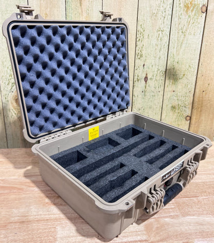 Pelican 1520 Tan Hard Protector Case Good Condition A/B Waterproof Free Shipping