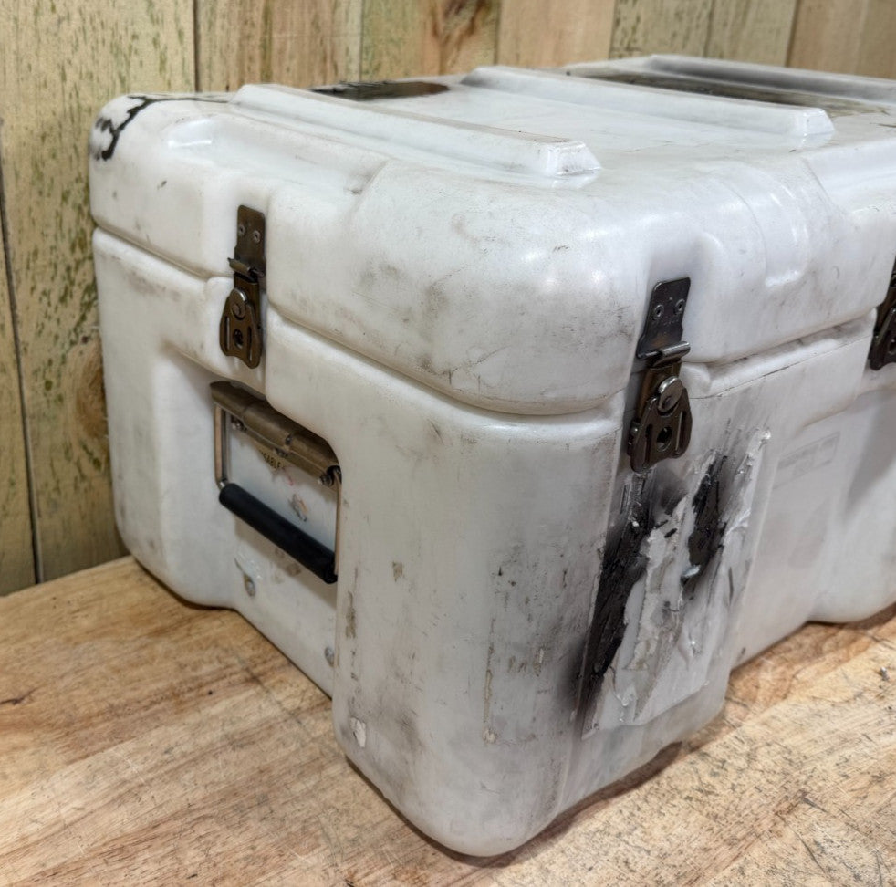 Pelican Hardigg Case 23x16x13.5" White Waterproof Storage Footlocker