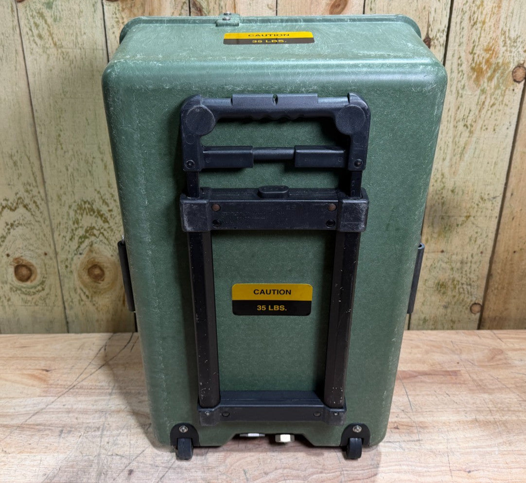 ECS 24x15x10 Rolling Waterproof Footlocker With Handle Case Storage