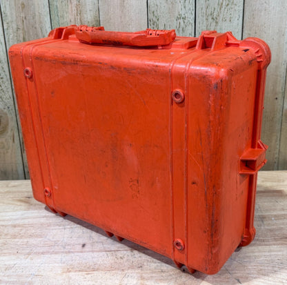 Pelican 1600 Protector Storage Case Waterproof Orange Good Condition OS